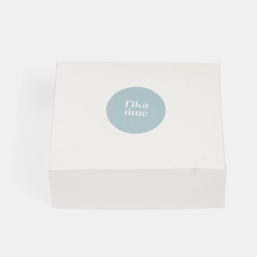 Round "Fika time" stickers, 15pcs image