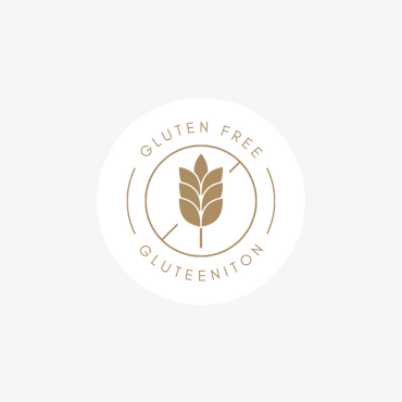 Round "Gluten free" stickers image