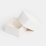 Bakelseforpackning 105x95x60 vit oppen