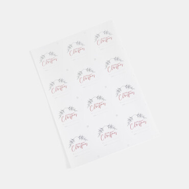 "Merry Christmas to & from" stickers image