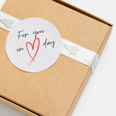 Round "Valentine For You"-stickers, 15 pcs image