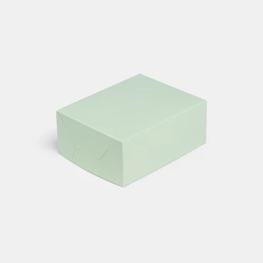Pastel green pastry box lid 01 image