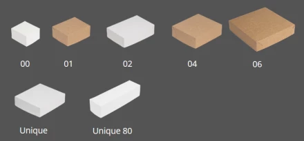 Variations pastry packagings